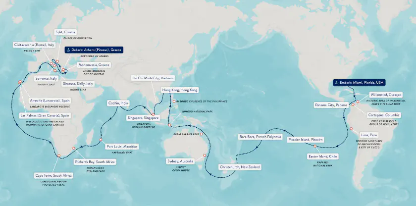&copy; Azamara / Azamara annonce son tour du monde 2028 