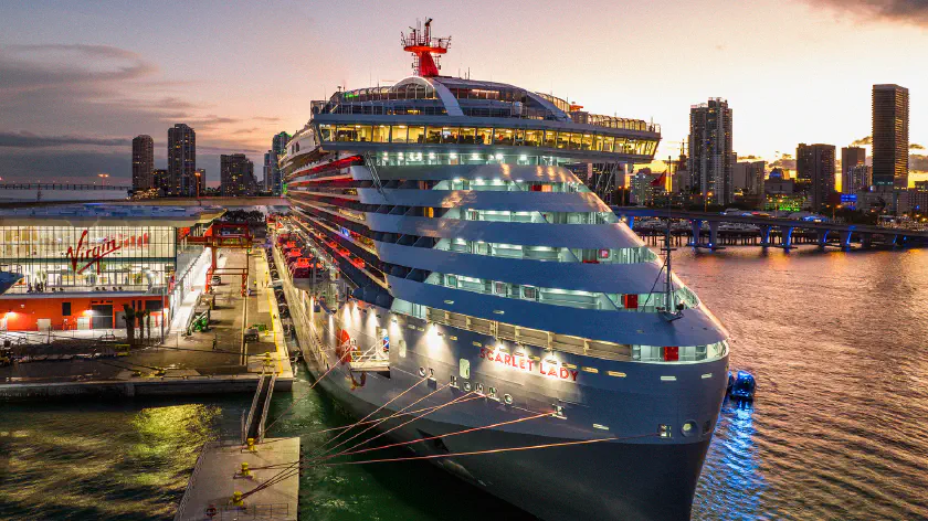 &copy; Virgin Voyages / Terminal de croisière de Virgin Voyages 